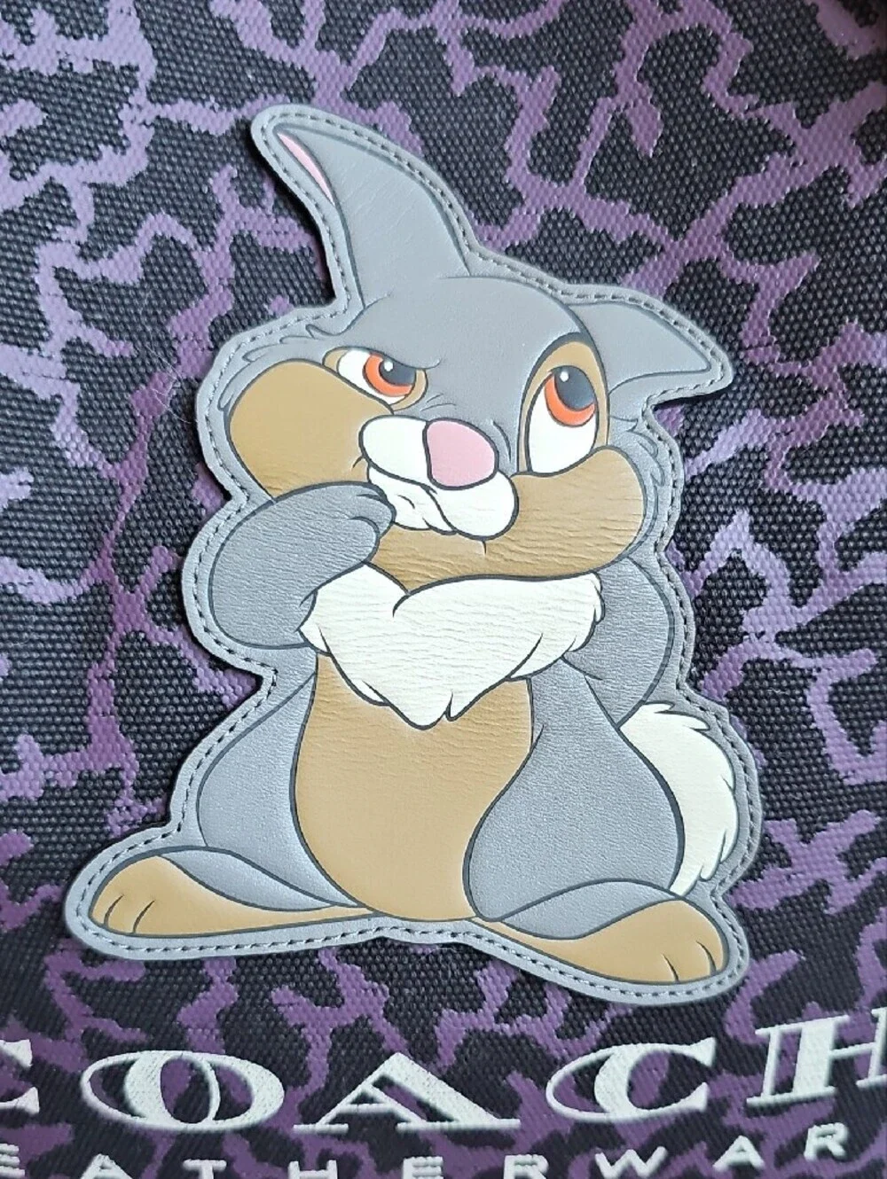Rare 2018 Disney x Coach Thumper Market Tote 6925 - EUC Collector Grail!
